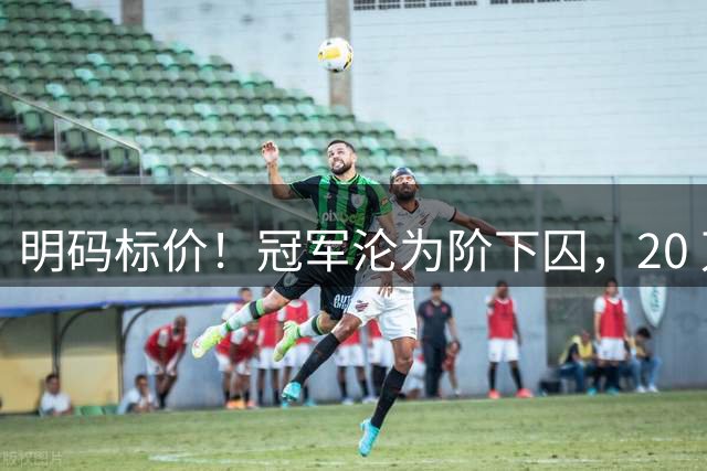 明码标价！冠军沦为阶下囚，20 万买不到青训名额，比男足还黑？